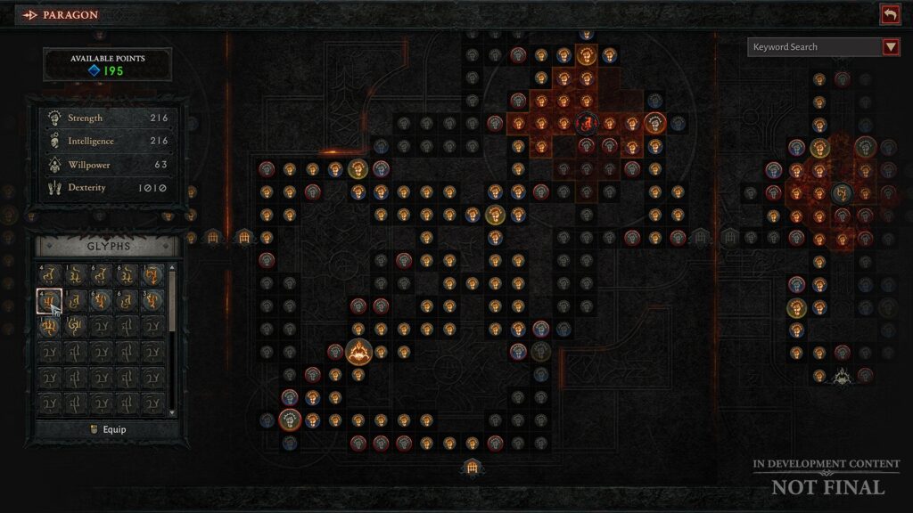 Paragon Board Diablo IV