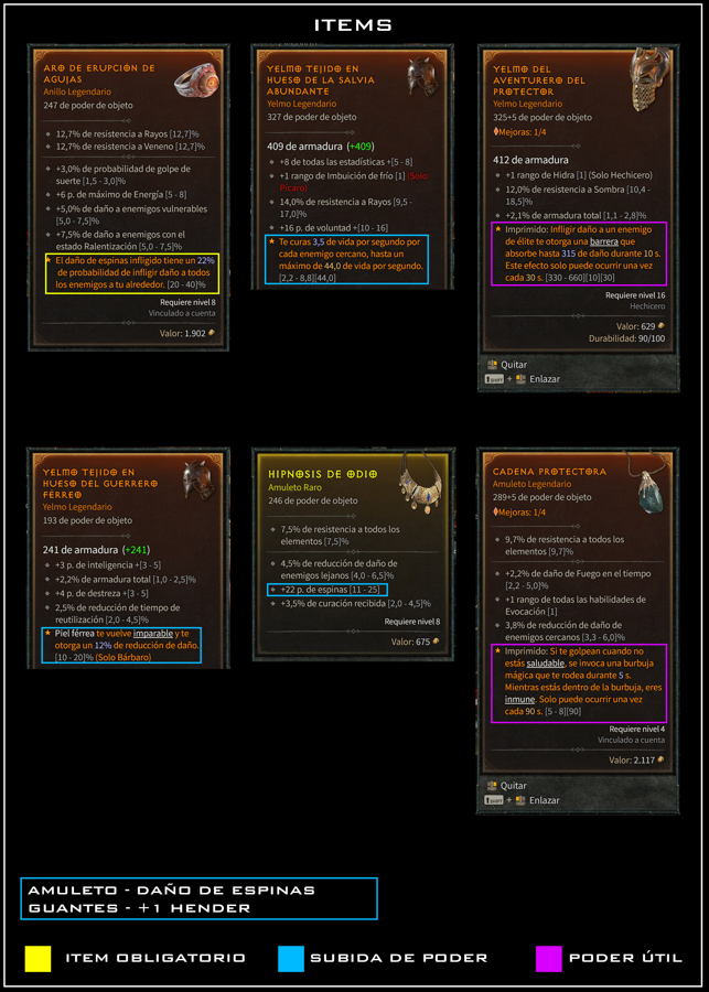 Build Diablo IV: Bárbaro - Espinas